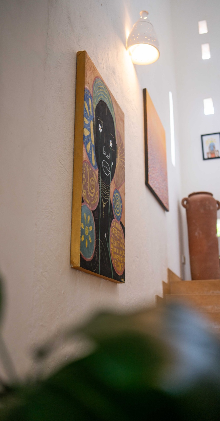 Artwork on the walls of the Green Heart residence, Kilifi